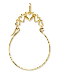 14k Gold Charm Holder