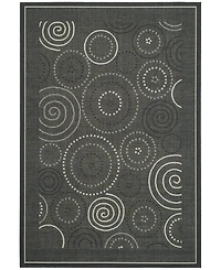 Safavieh Courtyard CY1906 Black and Sand 8' x 11' Outdoor Area Rug