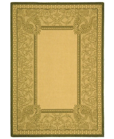 Safavieh Courtyard CY2965 Natural and Olive 8' x 11' Sisal Weave Outdoor Area Rug