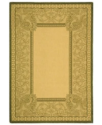 Safavieh Courtyard CY2965 Natural and Olive 8' x 11' Sisal Weave Outdoor Area Rug