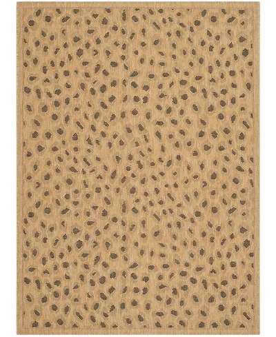 Safavieh Courtyard CY6104 Natural and Gold 5'3" x 7'7" Outdoor Area Rug
