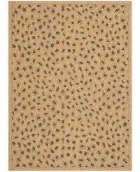 Safavieh Courtyard CY6104 Natural and Gold 5'3" x 7'7" Outdoor Area Rug