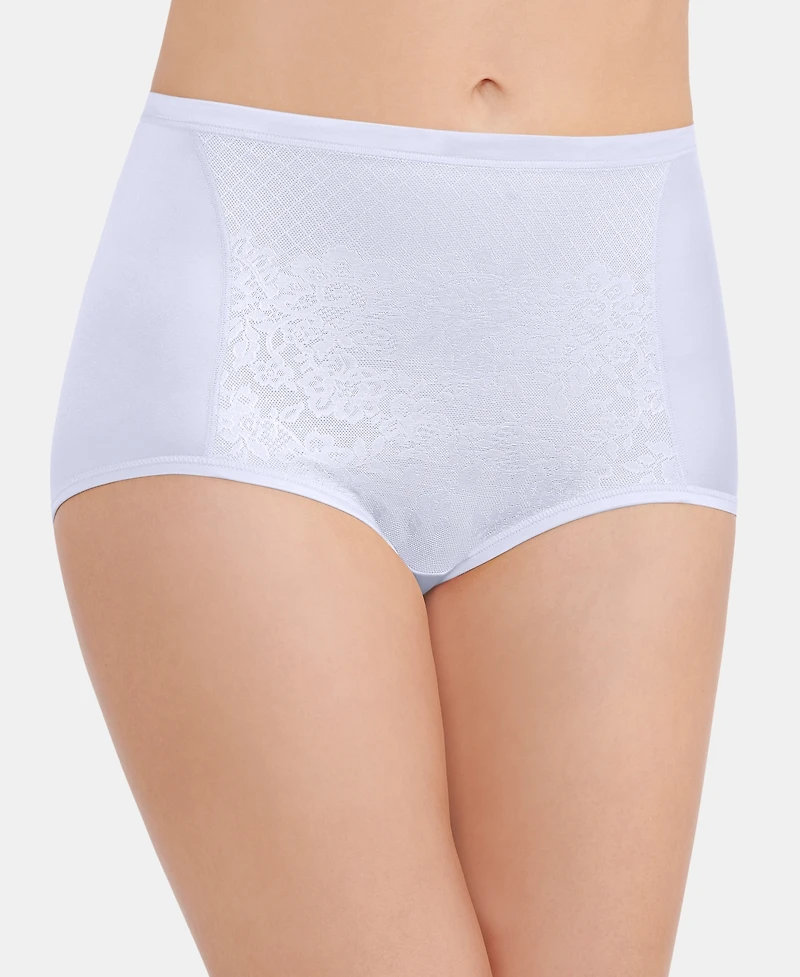 Vanity Fair Women's Smoothing Comfort with Lace Brief Underwear