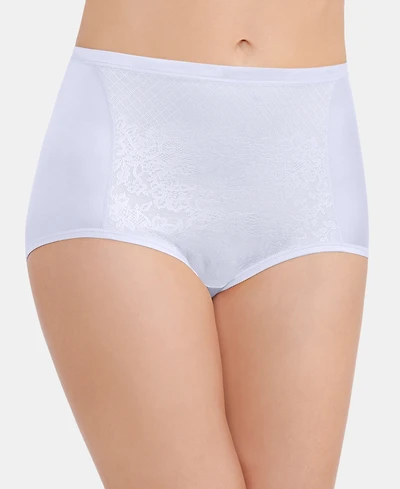 Vanity Fair Women's Smoothing Comfort with Lace Brief Underwear
