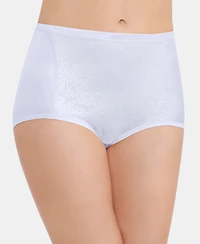 Vanity Fair Women's Smoothing Comfort with Lace Brief Underwear