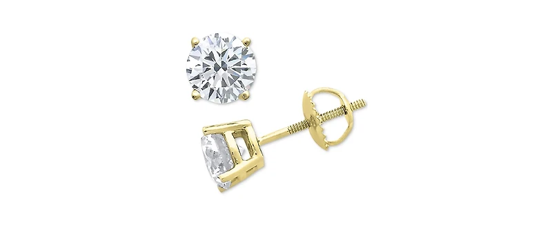 Diamond Stud Earrings (1/10 ct. t.w.) in 10k Gold, White Gold or Rose Gold
