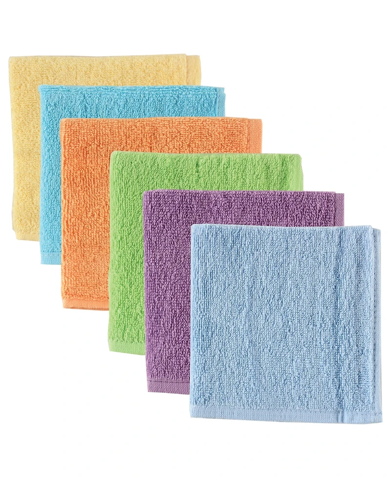 Luvable Friends Baby Unisex Super Soft Cotton Washcloths, Sea Turtle, One