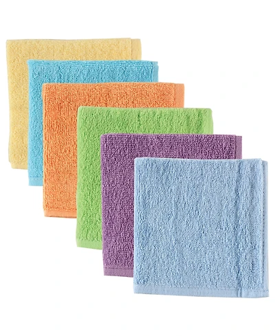 Luvable Friends Baby Unisex Super Soft Cotton Washcloths, Sea Turtle, One