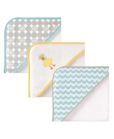 Luvable Friends Unisex Gender-Fluid Hooded Cotton Terry Robe-Towel