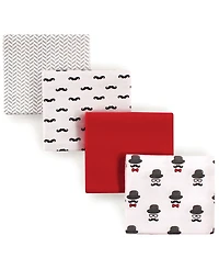 Hudson Baby Boys Cotton Flannel Receiving Blanket Wraps