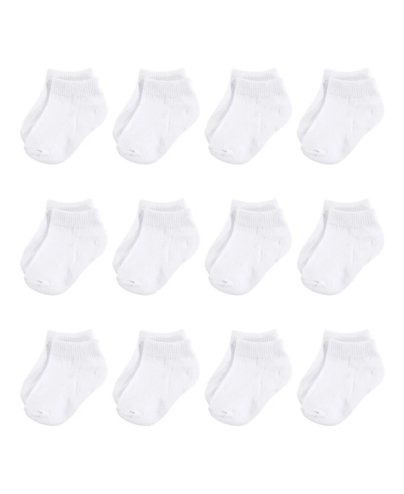 Hudson Baby Boys Unisex 12Pk No Show Socks