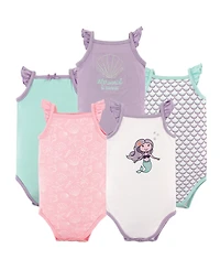 Hudson Baby Girls Soft Cotton Sleeveless Onesies