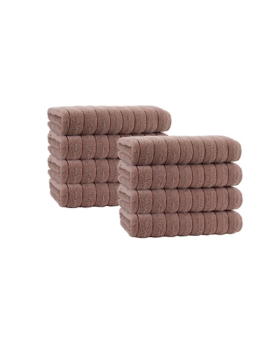 Depera Home Vague Turkish Cotton 8-Pc. Washcloth Set