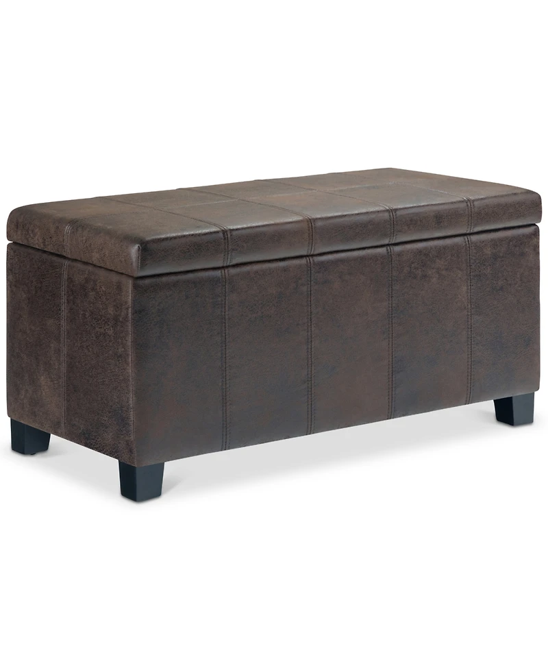 Dover Contemporary Rectangle Storage Ottoman Bench