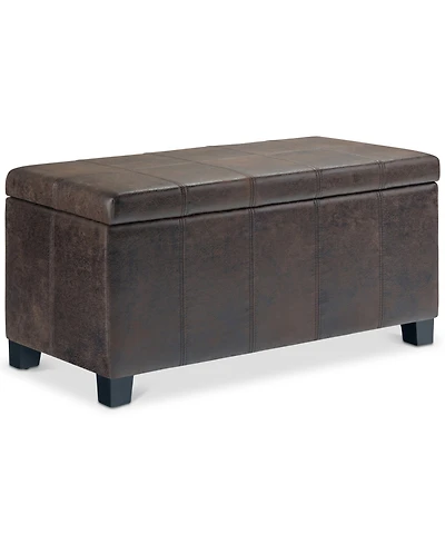 Dover Contemporary Rectangle Storage Ottoman Bench