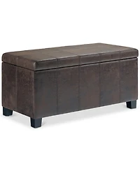 Dover Contemporary Rectangle Storage Ottoman Bench