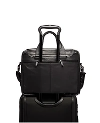 Tumi Alpha 3 Expandable Organizer Leather Laptop Brief