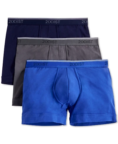 2(x)ist Men's Cotton Stretch Boxer Briefs 3-Pack