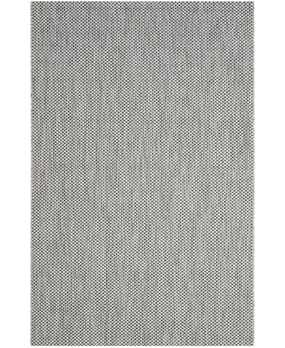Safavieh Courtyard CY8521 Gray and Navy 5'3" x 7'7" Outdoor Area Rug
