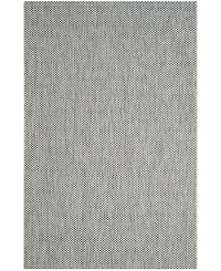Safavieh Courtyard CY8521 Gray and Navy 5'3" x 7'7" Outdoor Area Rug
