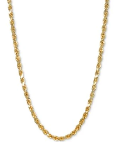 Italian Gold Forza Rope Chain Necklace Collection 3 1 5mm In 14k Gold