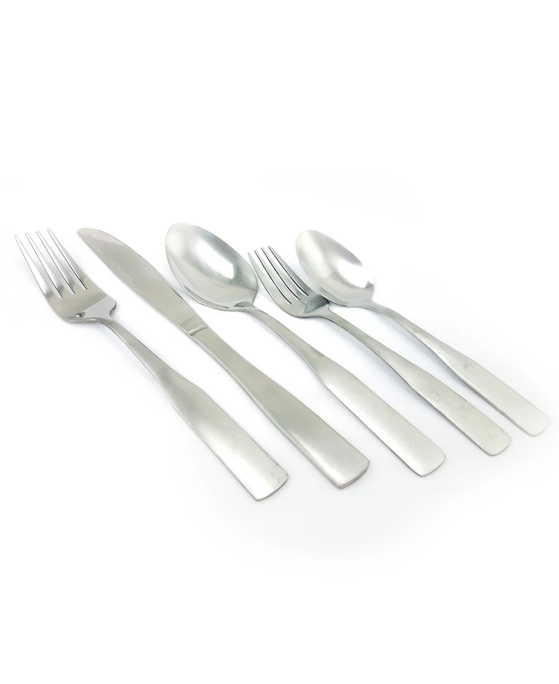 Abbeville 61 Piece Flatware Set with Wire Caddy