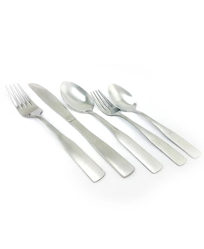Abbeville 61 Piece Flatware Set with Wire Caddy