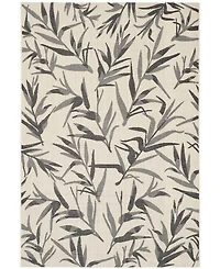 Safavieh Courtyard CY7425 Beige and Anthracite 5'3" x 7'7" Sisal Weave Outdoor Area Rug