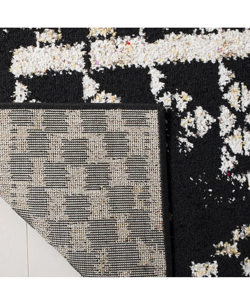 Safavieh Adirondack 202 Black and Light Gray 5'1" x 7'6" Area Rug