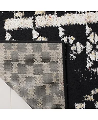 Safavieh Adirondack 202 Black and Light Gray 5'1" x 7'6" Area Rug