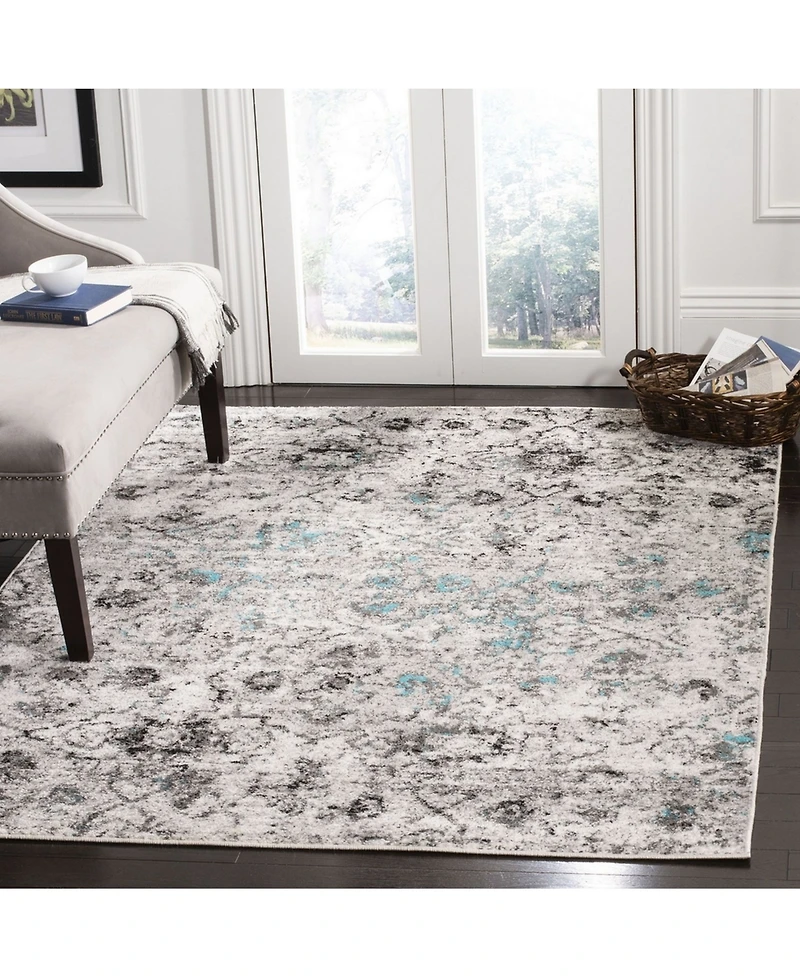 Safavieh Adirondack 135 Gray and Black 5'1" x 7'6" Area Rug