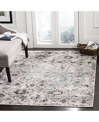 Safavieh Adirondack 135 Gray and Black 5'1" x 7'6" Area Rug