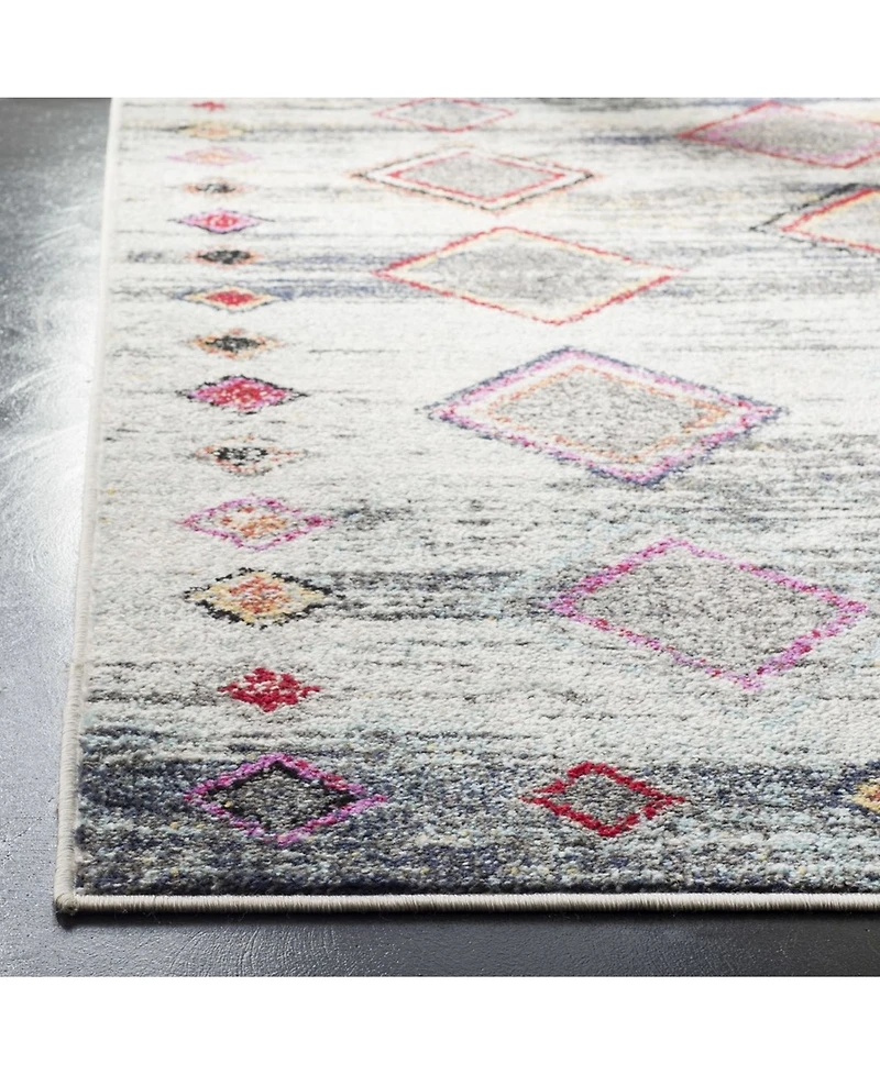 Safavieh Adirondack Light Gray and Red 5'1" x 7'6" Area Rug