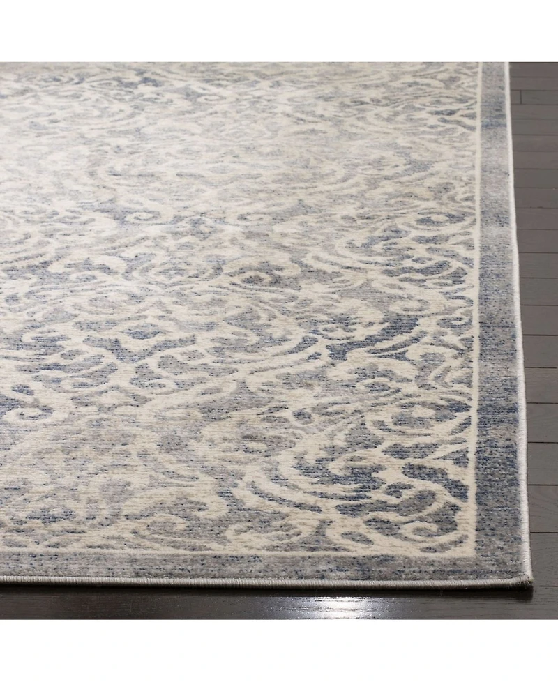 Safavieh Brentwood BNT810 Light Gray and Blue 5'3" x 7'6" Area Rug