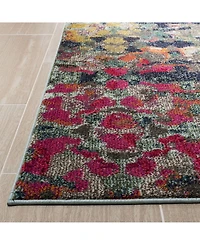Safavieh Monaco MNC263 Green and Blue 5'1" x 7'7" Area Rug