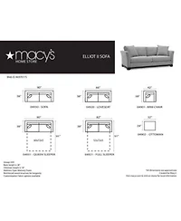 Elliot Ii Fabric Sectional Sofa Collection Created For Macys