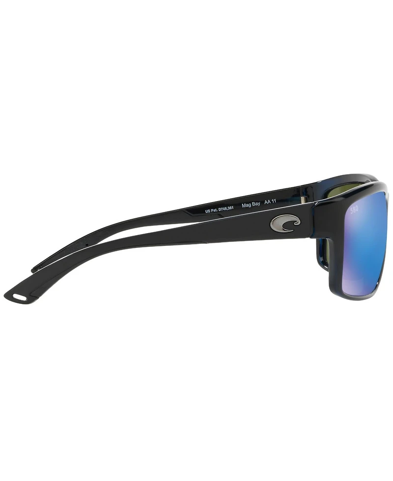Costa Del Mar Polarized Sunglasses, Cdm Mag Bay 06S000163 63P