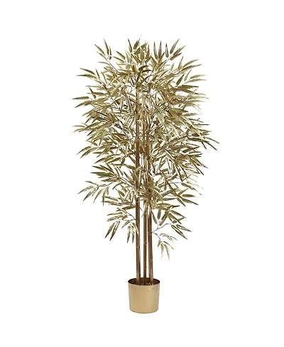 Nearly Natural 5' Golden Faux Tree