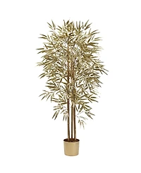 Nearly Natural 5' Golden Faux Tree