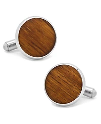 Stainless Steel Wood Cufflinks