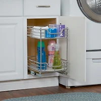 Household Essentials Design Trend Glidez 11.5" Standard Depth 2-Tier Double Basket Sliding Under Cabinet Organizer