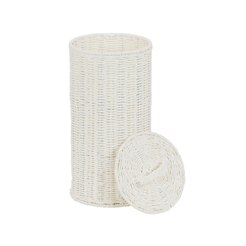 Household Essentials Paper Rope Wicker Toilet Paper Roll Holder
