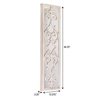 Household Essentials Framed Decorative Scroll Wall Mirror