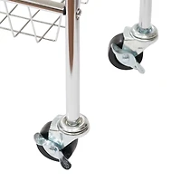 Household Essentials Chrome 9" Utility Cart