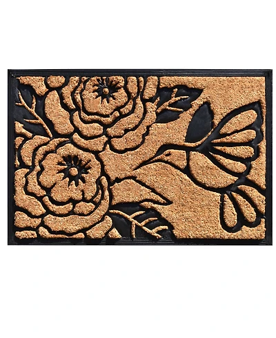 Home & More Hummingbird Haven Coir/Rubber Doormat, 24" x 36"