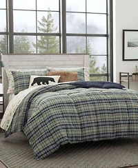 Eddie Bauer Rugged Plaid Microsuede Reversible Comforter Sets
