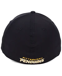 Authentic Nhl Headwear Pittsburgh Penguins Basic Flex Stretch Fitted Cap