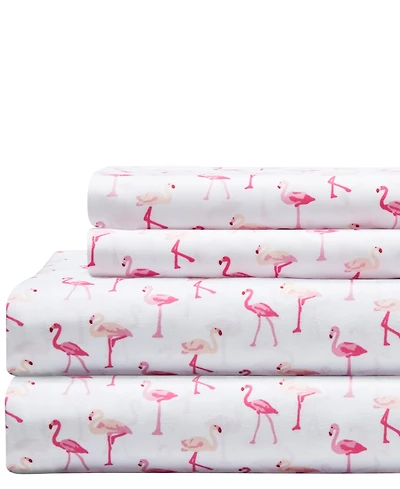 Beatrice Home Fashions Whimsical Printed Microfiber -Pc. Sheet Set