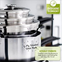 GreenPan Levels 11-Pc. Stainless Steel Stackable Ceramic Nonstick Cookware Set, Exclusively at Macy's