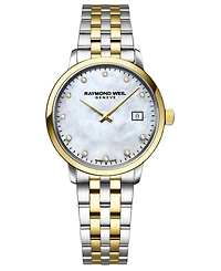 Raymond Weil Women's Swiss Toccata Diamond-Accent Two-Tone Stainless Steel Bracelet Watch 29mm